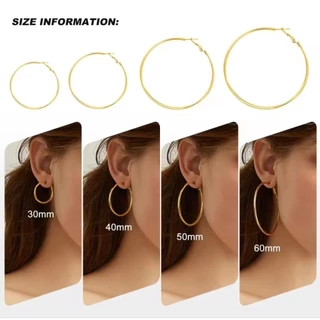 ต่างหูเส้มกลมรุ่นหนา2mm.ราคา1คู่🪇มีเจาะและหนีบ📢‼️โปรดเช็คขนาดจากไม้บรรทัดเป็นหลักนะคะ‼️📍