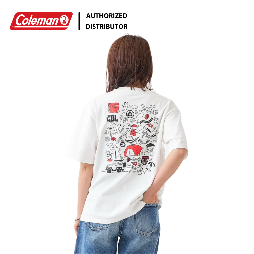 Coleman JP T-Shirt Camp Gear White เสื้อ