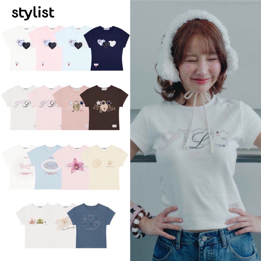 STYLIST x Brinkkty - เสื้อเบบี้ทีลายกราฟฟิกน่ารัก ทรงสวย Eternal Sunshine baby tee ลิงก์2