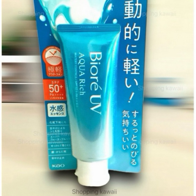 Biore ครีมกันแดด Biore บีโอเร ยูวี อะควา ริช วอเตอร์รี เอสเซ็นส์ SPF50+PA++++ 50 กรัม