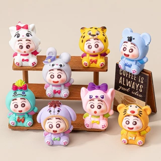 พร้อมส่ง ของตกแต่ง สะสม DIY ชินการ์ตูน (1 SET 8 ตัว)
