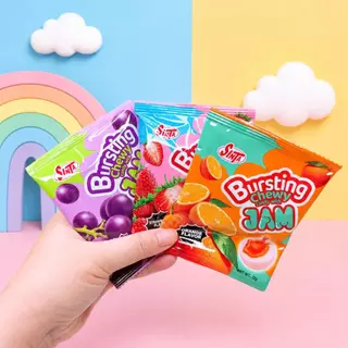 ซูกัส เบิร์สติ่ง ชิลวี่ แยม สอดไส้ผลไม้ มี 3 รส 1 กล่อง 30 ชิ้น ของกินเล่น