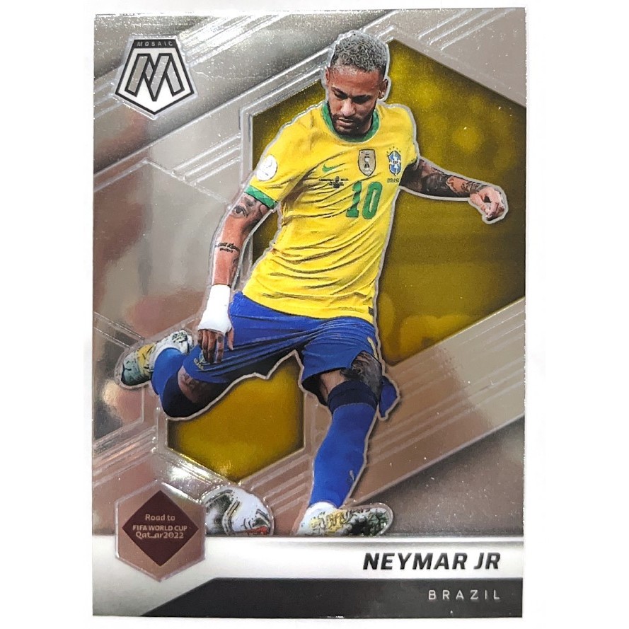 การ์ดฟุตบอลรวมทีมชาติ บราซิล (Brazil) จากกล่อง 2021-22 Panini Mosaic Fifa Road To WC ของแท้ 100%