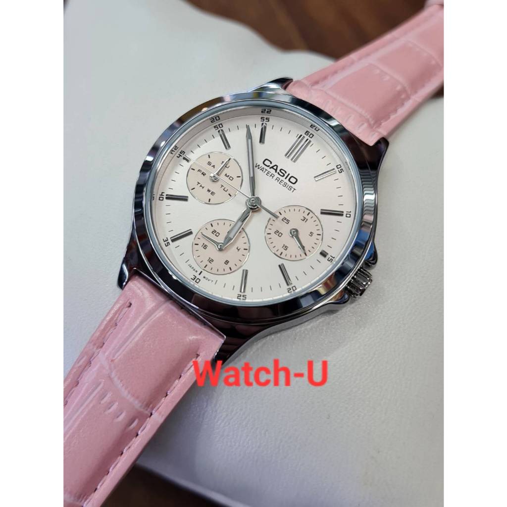 นาฬิกา CASIO ผู้หญิง สายหนัง LTP-V300L รุ่น LTP-V300L-4 / LTP-V300L-4A