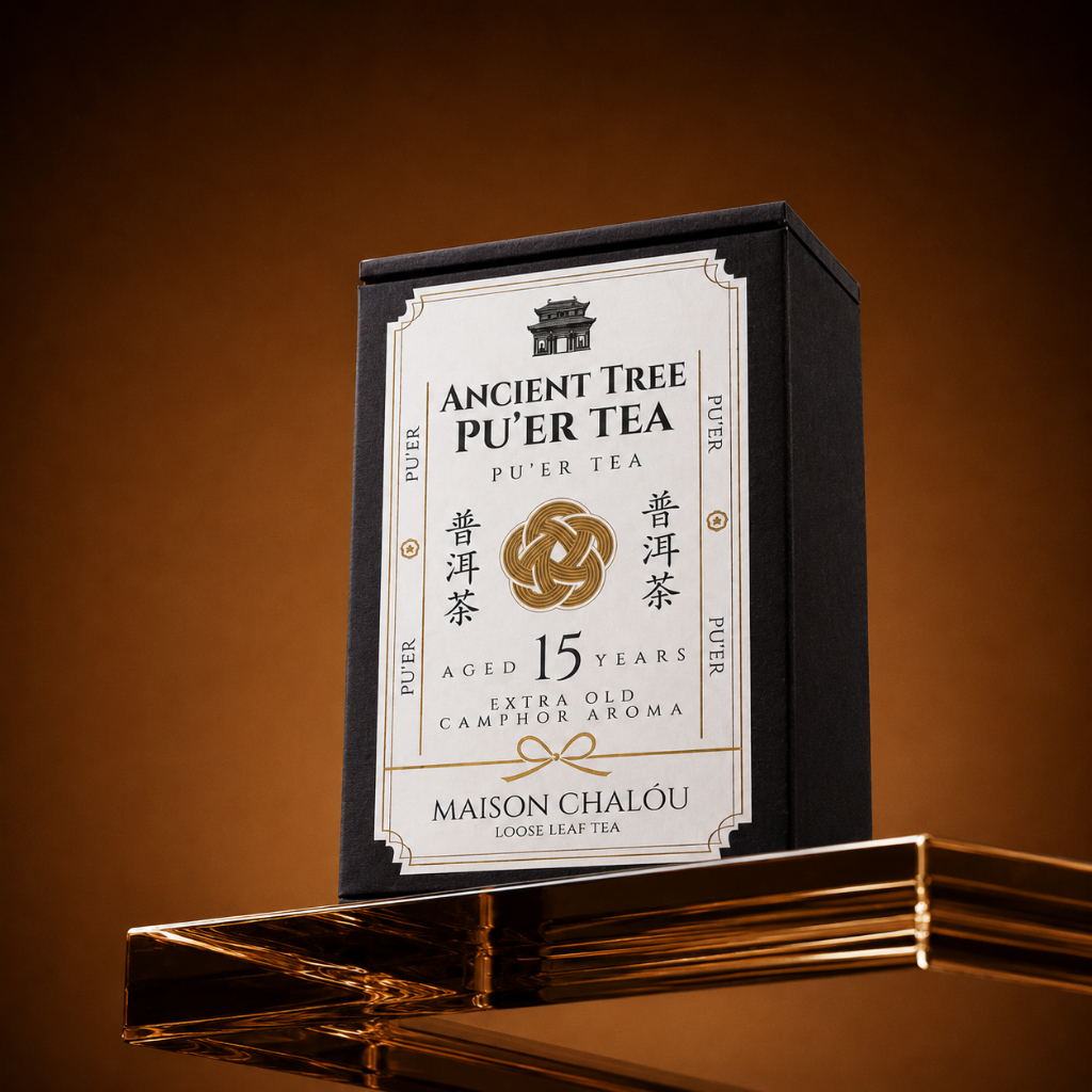 15 years Puer Zhang xiang gushu shucha ancient tree camphor scent ชาผู่เออ 15 ปี หอมเข้ม ต้นแก่ 70 grams