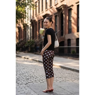Polkadot Capri Pants กางเกงลายจุด 5 ส่วน