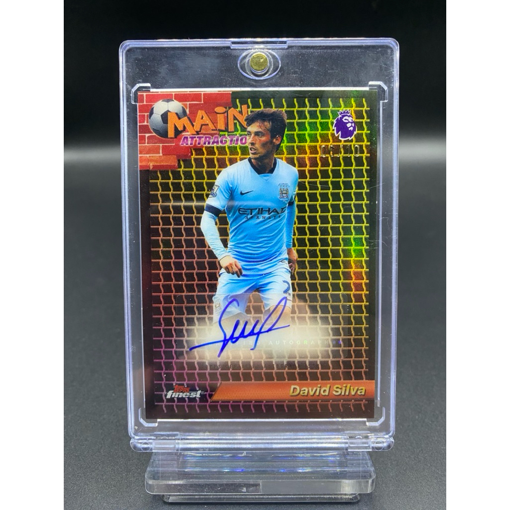 การ์ดฟุตบอล✍🏼ลายเซ็น David Silva Main Attraction Autograph 6/10 | 2025-26 Topps Finest Premier Leagu
