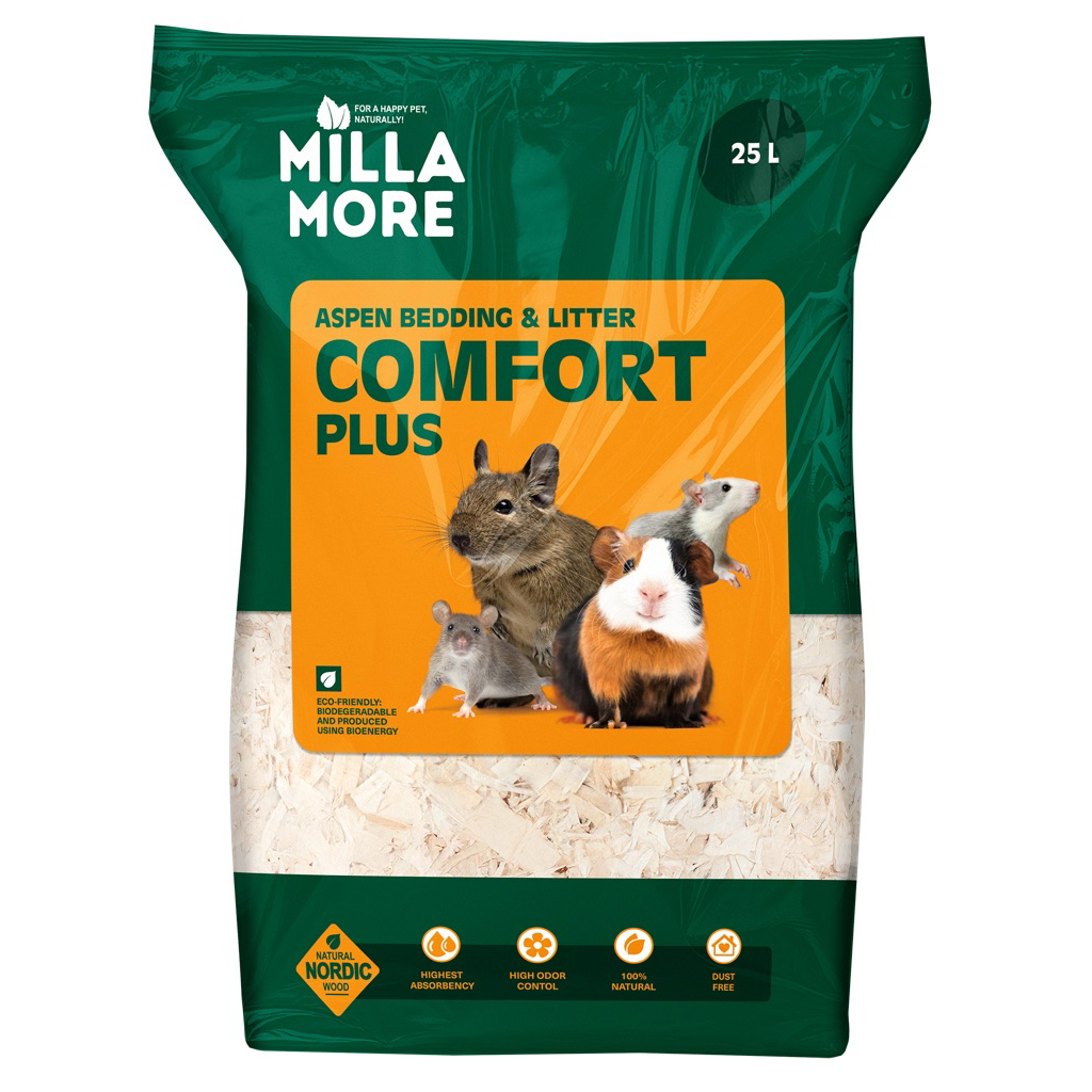 Millamore Comfort Plus 25L วัสดุรองกรง สัตว์เลี้ยง