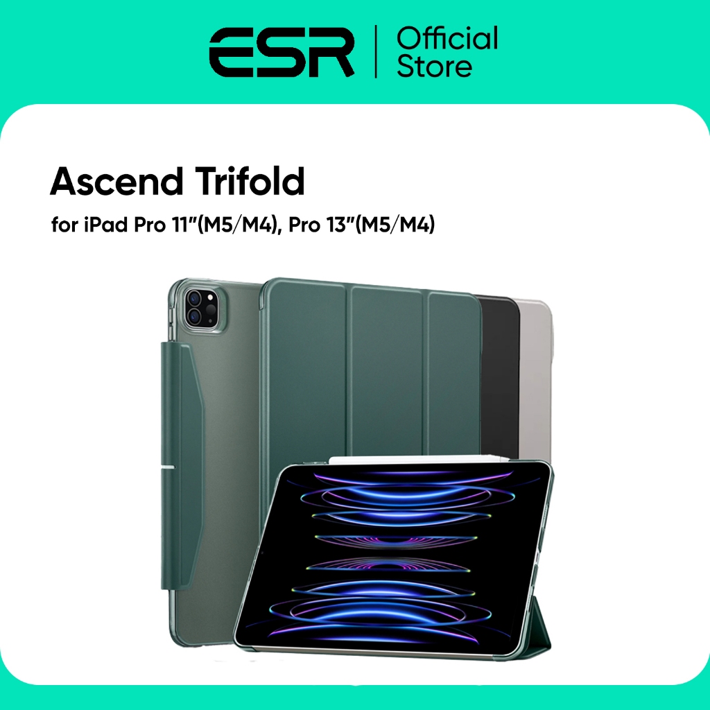 ESR เคสสำหรับ iPad Pro 11" (5th/2024), Pro 13" (7th/2024) รุ่น Ascend Trifold