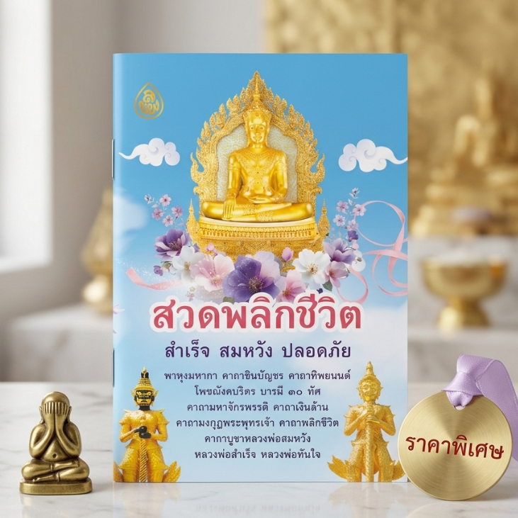 หนังสือ"สวดพลิกชีวิต สำเร็จ สมหวัง ปลอดภัย" จัดพิมพ์โดยสำนักพิมพ์เลี่ยงเชียง