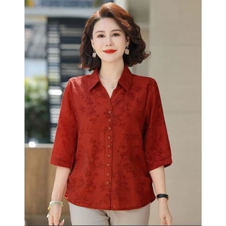 เชิ้ตผู้ใหญ่สดใส มี 4โทนสี🥰 เสื้อเชิ้ตแบบใหม่ทรงสวยผู้ดี ผ้านิ่มใส่สบายไม่ยับด้วย#พร้อมส่ง#เชิ้ตผู้หญิง#ส่งฟรี#คุณนาย