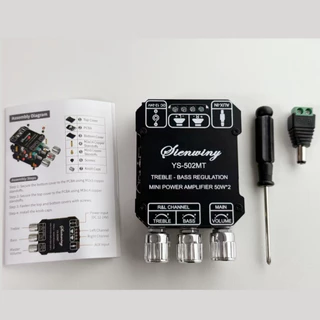 Sienwiny 502MT บอร์ดเครื่องขยายเสียงซับวูฟเฟอร์5.0บลูทูธ บอร์ดเครื่องขยายเสียงสเตอริโอ2.0ช่องกำลังเสียงสูงบอร์ดขยายเสียง