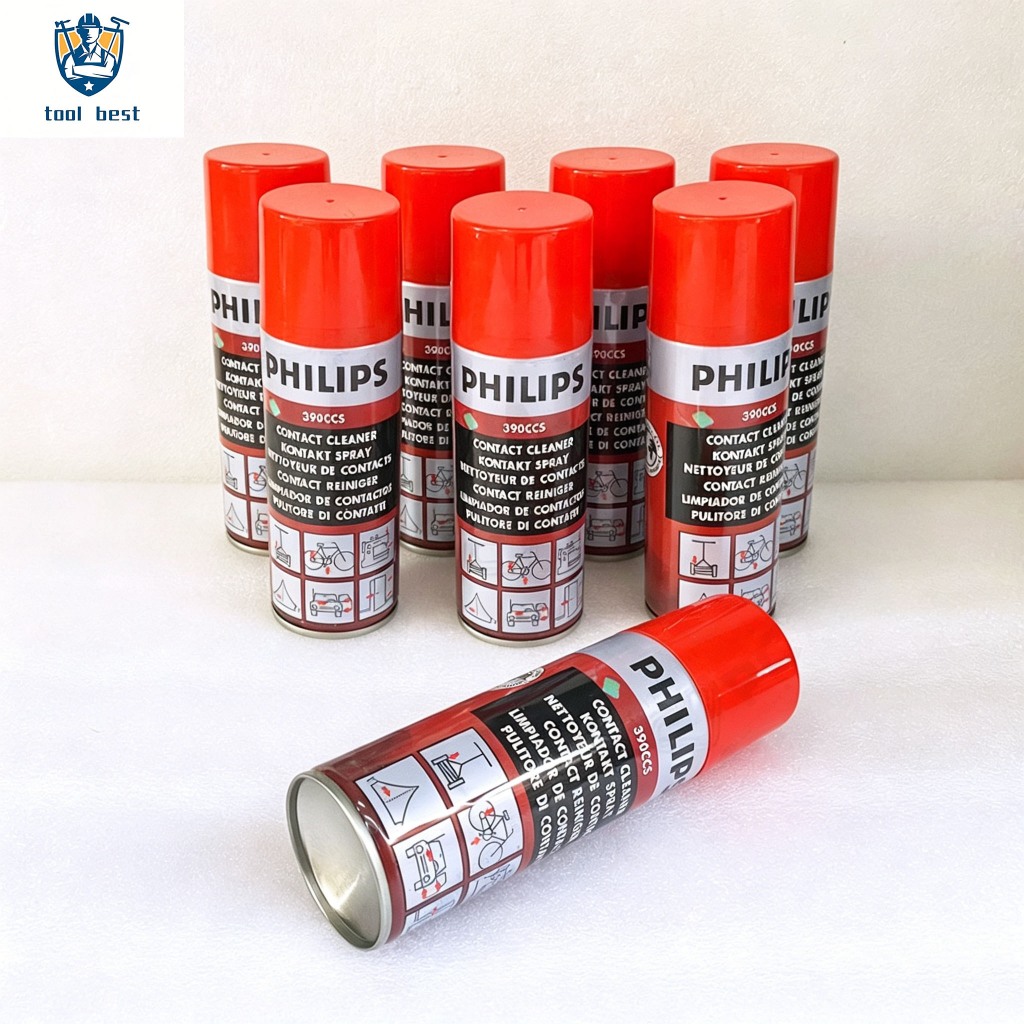 ของแท้ Philips 390CCS Contact Cleaner ขนาด 200ml. สเปรย์น้ำยาทำความสะอาดแผงวงจร อเนกประสงค์