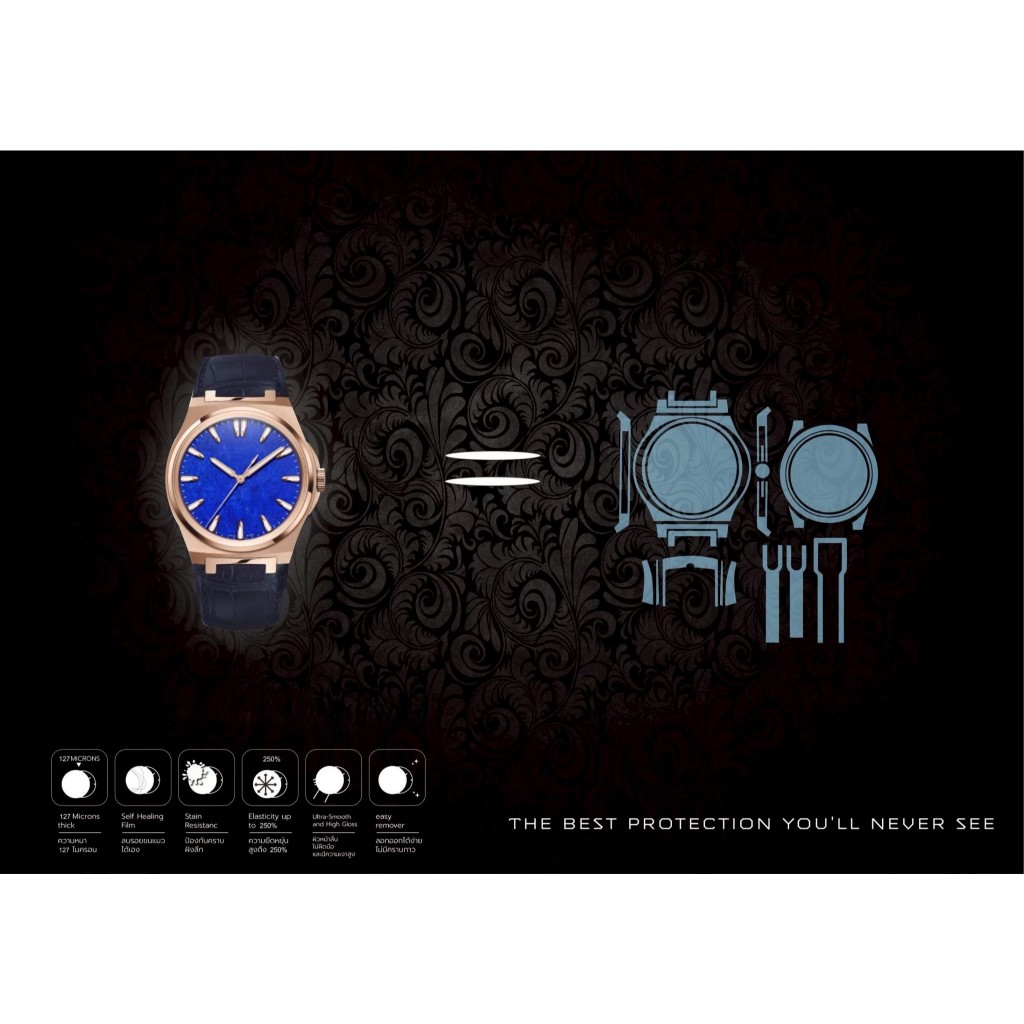 ฟิล์มป้องกันรอยนาฬิกา Watch Protection Film for Czapek Antarctique Mount Erebus Lapis Lazuli 40.5mm