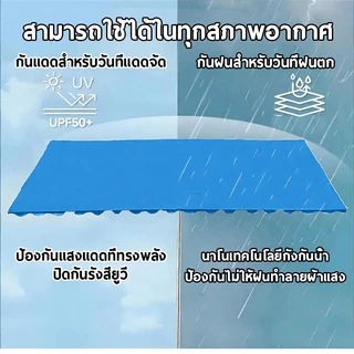 ร่มขายของสี่เหลี่ยม 2*1.5M/2*2.5M/2*3M/3*3M ร่มกันแดด แผงลอยร่ม ผ้าอ๊อกฟอร์ด หนาพิเศษ กันรังสียูวี กันน้ำ กันลม