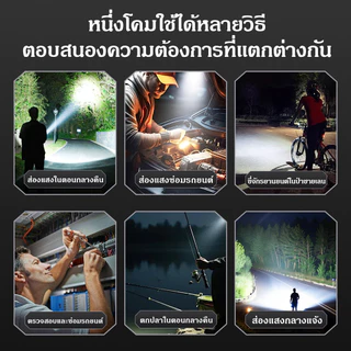 ไฟฉุกเฉิน LED ไร้สาย รองรับแบตเตอรี่ Makita ปรับความสว่างได้ 2 ระดับ กำลังไฟสูง 21V พกพาสะดวก เหมาะสำหรับตั้งแคมป์ ตกปลา