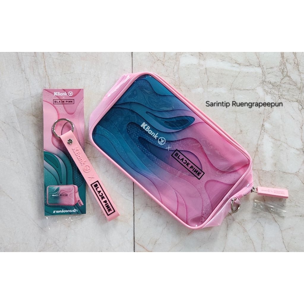 KBank x BLACKPINK กระเป๋าอเนกประสงค์และพวงกุญแจสายคล้องมือ Limited Edition