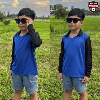 เสื้อปุ๋ยเด็กสกรีน ชิชิงอล แขนยาว คอปก แบรนด์ฮารุ ใส่ทำกิจกรรม เท่ไม่ซ้ำใคร [ ส่งฟรี | จากโรงงานไทย ]