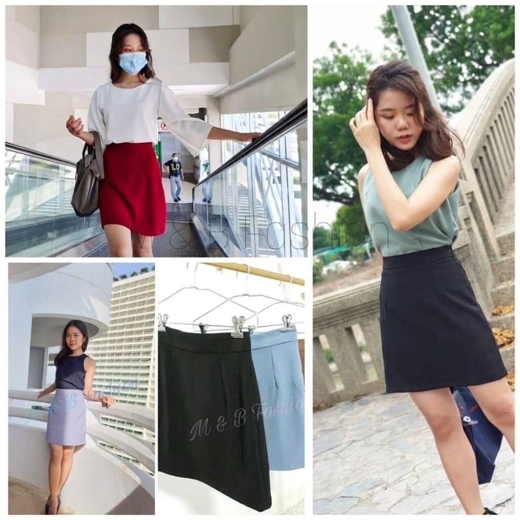 ☀️รุ่นไม่มีซับใน☀️กระโปรงทรงเอผ้าฮานาโกะ SS-4XL ❌มีไซส์  SS-4XL❌แจ้งปรับไซส์ได้เหมือนเดิมค่ะ