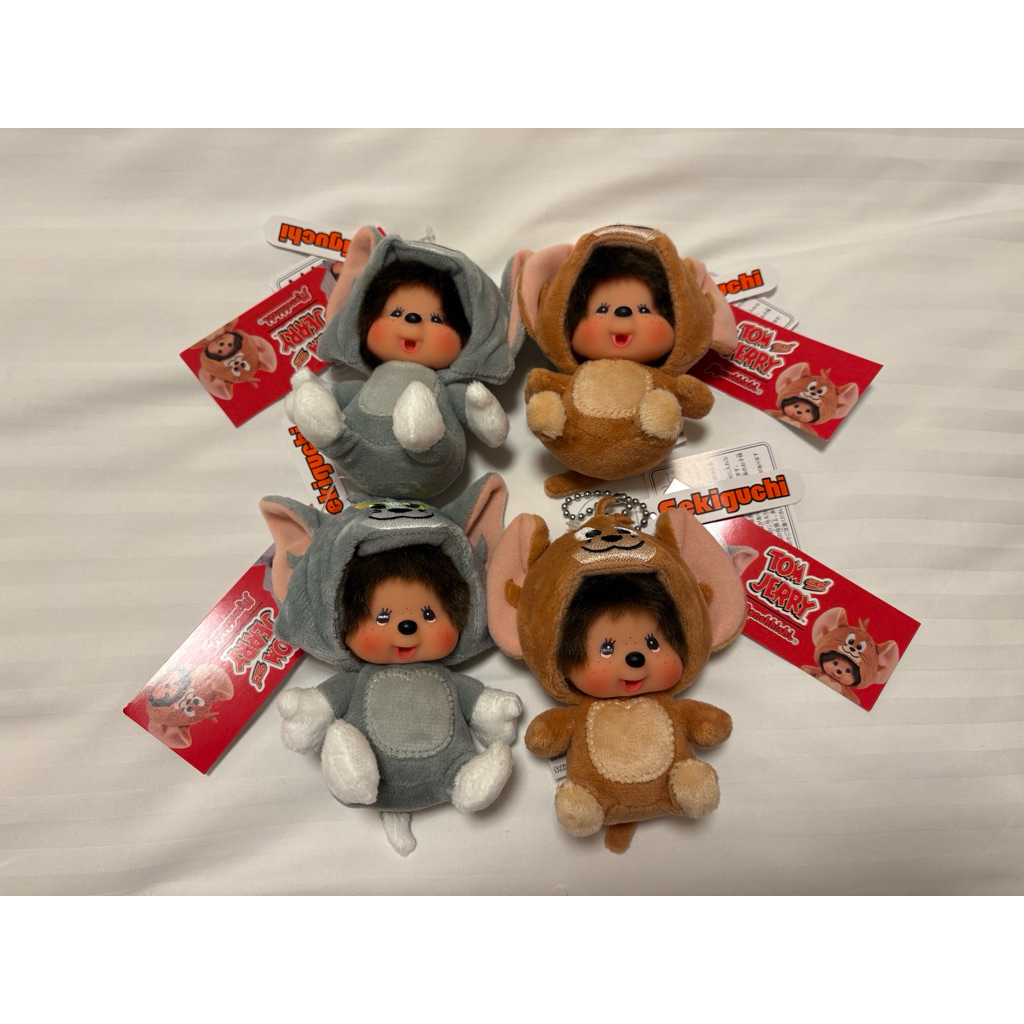 พร้อมส่ง ม่อนชิชิ monchhichi tom and jerry ส่งตรงจากเกียวโต ของแท้จากญี่ปุ่น🇯🇵