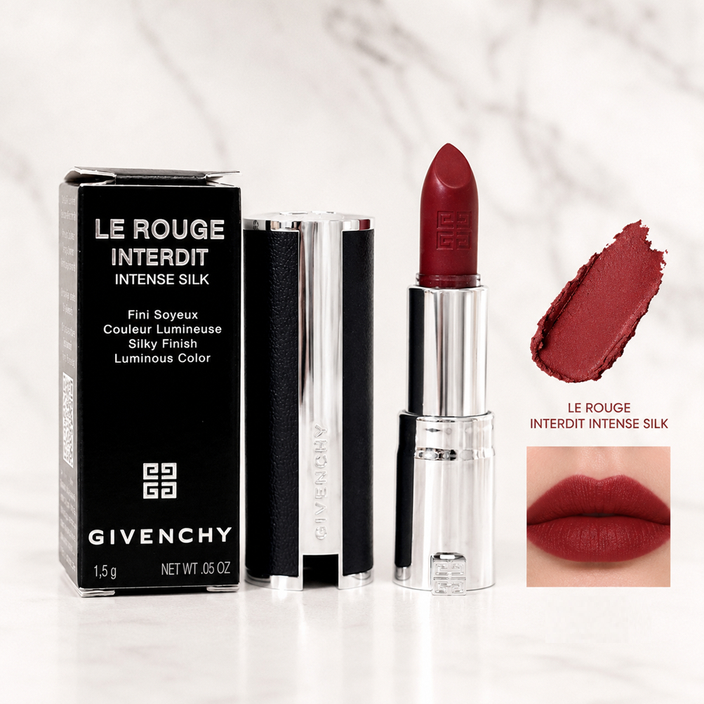 มินิลิปสติก Givenchy Le Rouge Interdit Intense Silk #37 Intense Silk  1.5 g  ป้ายคิงพาวเวอร์