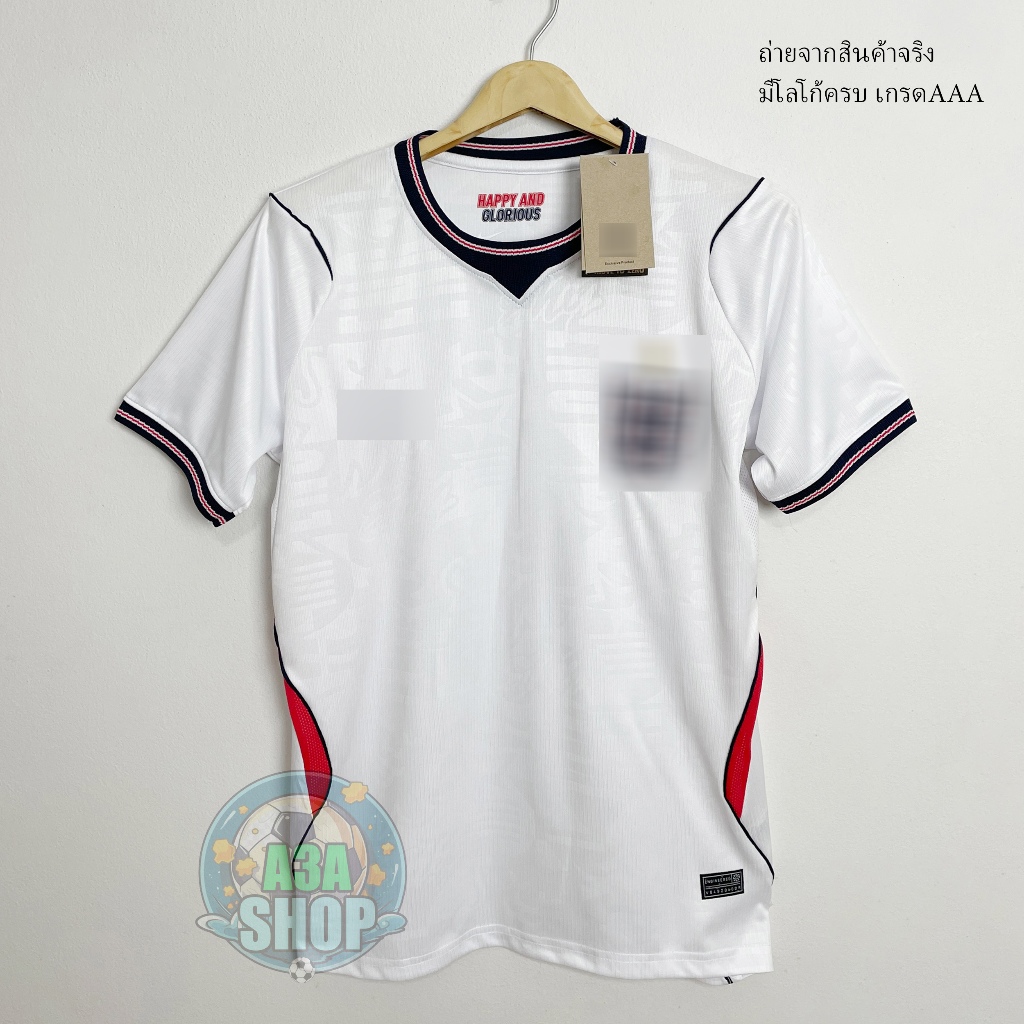 ใหม่ล่าสุด เสื้อบอลทีมชาติ oัง-กฤษ สีขาว2026/27 ถ่ายจากสินค้าจริง เกรดแฟนบอลAAA