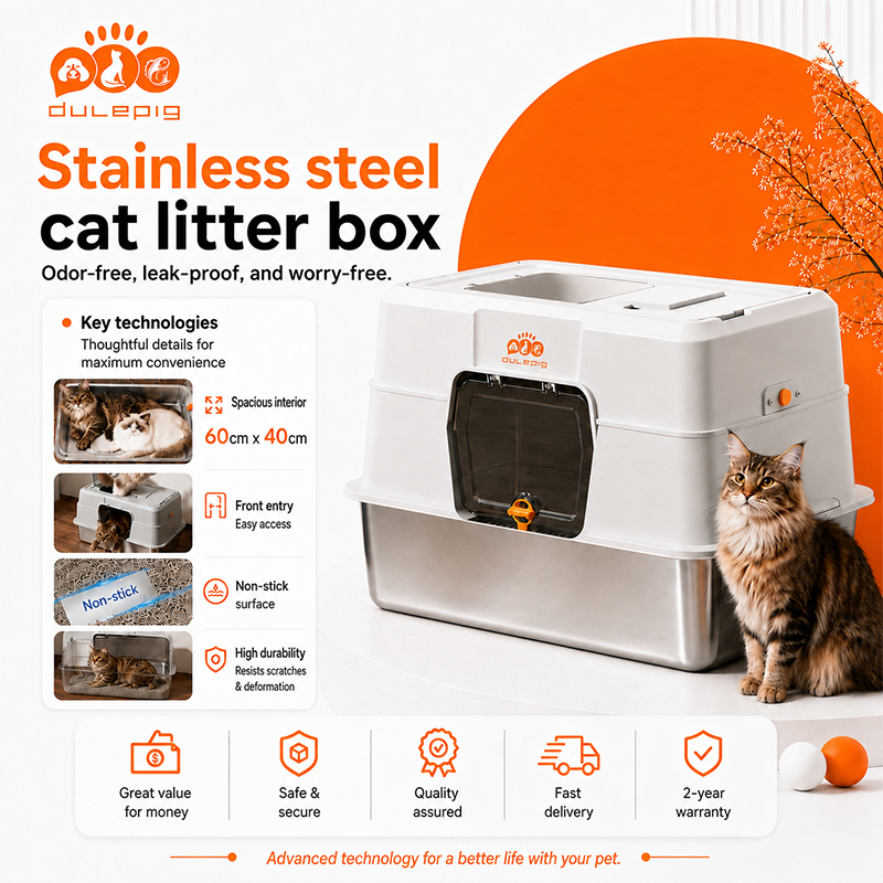 กระบะทรายแมวแบบปิด ป้องกันกลิ่น cat litter box ห้องน้ำแมวตัวใหญ่  ถาดทรายแมว กระบะทรายแมว ห้องน้ำแมว กระบะทรายแมวใหญ่