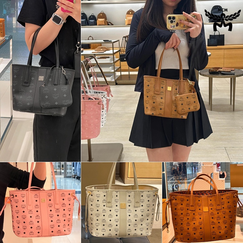 🛍️ของแท้ 💯 MCM Liz กระเป๋า Tote Bag ขนาดใหญ่ ใส่ของได้จุใจ หิ้วสบาย สะพายไหล่ก็ได้