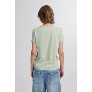 CC DOUBLE O SIGNATURE BIRD LOGO CREW NECK TEE ผู้หญิง เสื้อยืดคอกลมปักโลโก้นกซิกเนเจอร์ รุ่น O26WGWA007 (AW26 #P1)