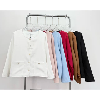 (T67ทวิต) เสื้อคลุมทวิตสำหรับสาวอวบ *มีซับใน อก 38-52 Lanastore ❌ไม่ต้องเผื่อไซส์นะคะ❌