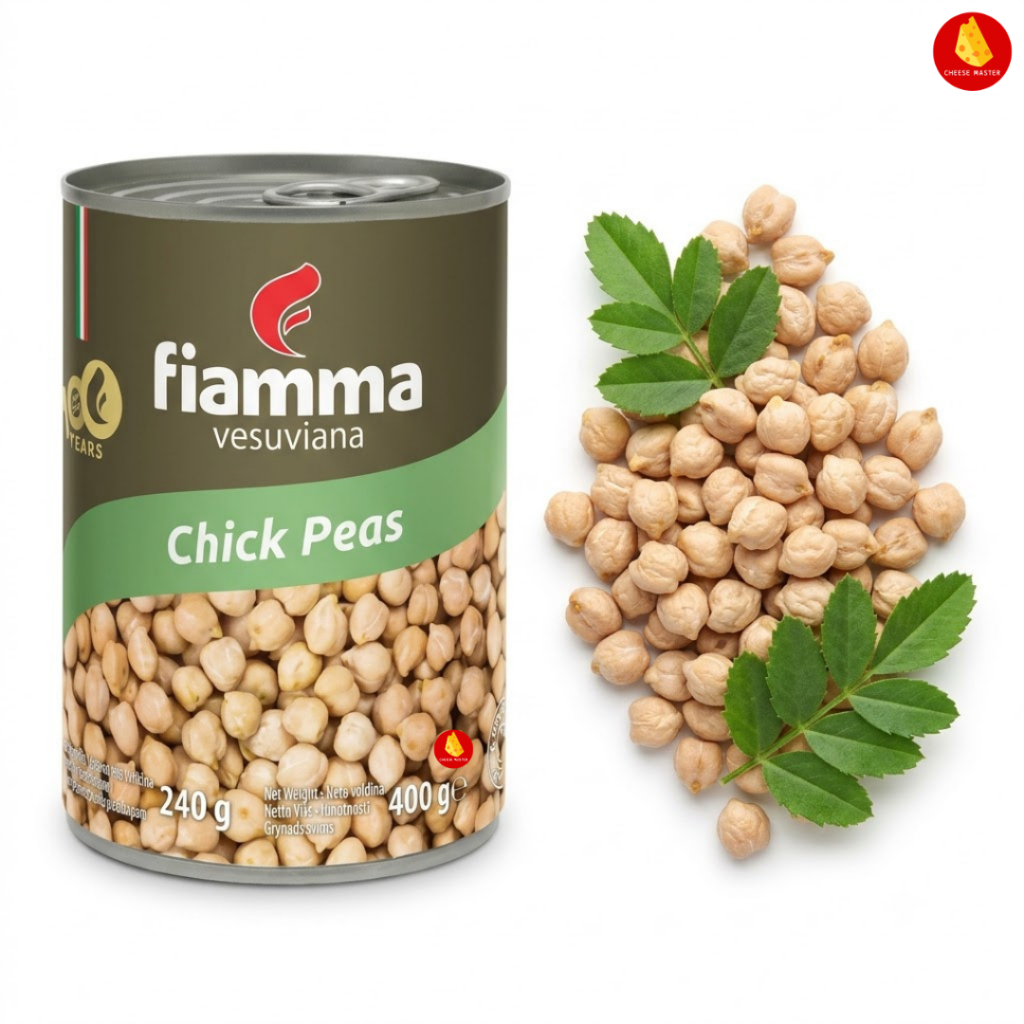 Fiamma Vesuviana Chick Peas 400g - ไฟมมา ถั่วหัวช้างในน้ำเกลือ 400กรัม
