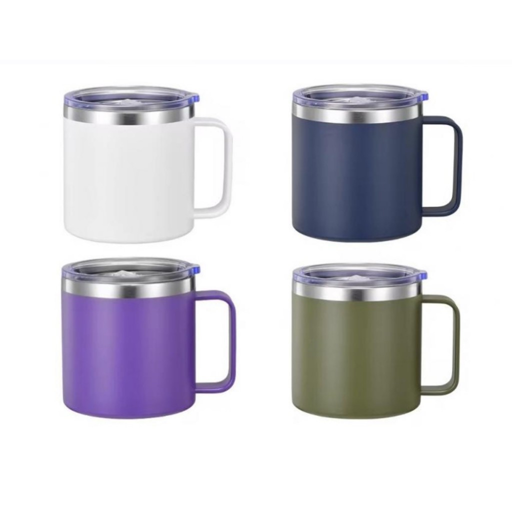 Stainless steel coffee mug แก้วกาแฟสแตนเลส ขนาด 14oz