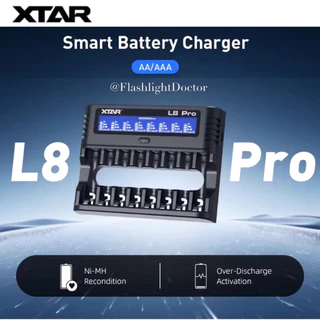 รางชาร์จ XTAR L8 Pro Li-ion 1.5V & Ni-MH 1.2V Charger with Discharge & Repair