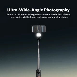 MEEGOO Selfie Stick 1.75 เมตร รีโมทบลูทูธถอดได้ มีรุ่นมีไฟเติมแสง3สี สตรีมไลฟ์ ถ่ายวิดีโอ