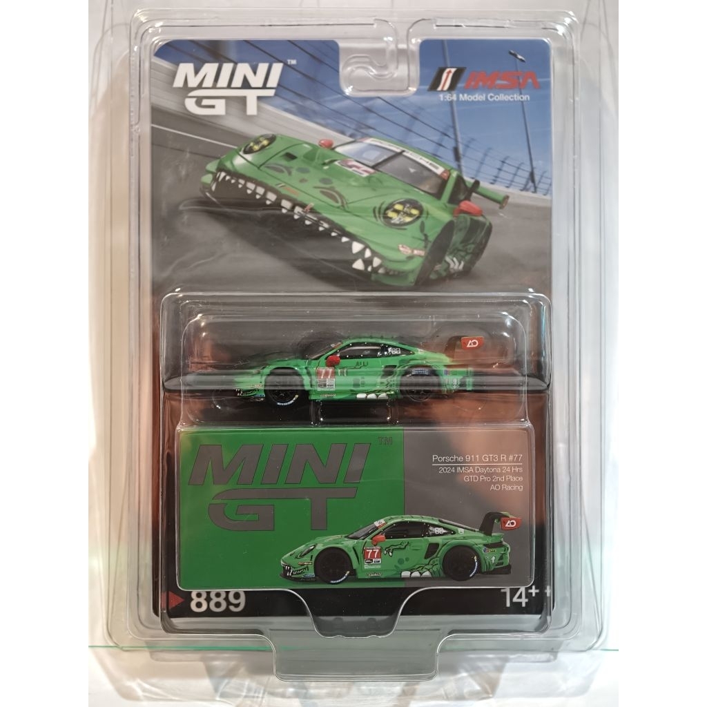 Mini Gt Porsche 911 GT3 R #77 Ao Racing Blister pack no889