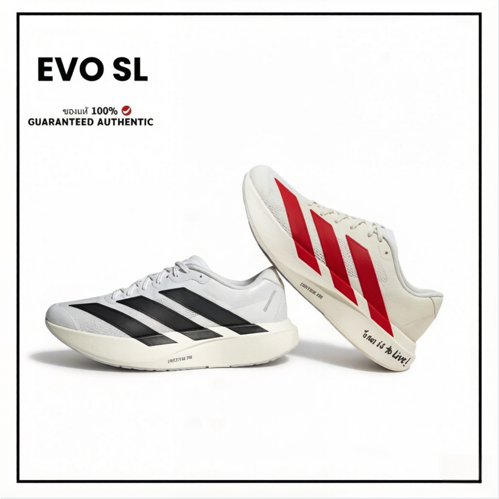 🔥ของแท้ 100% 💥 EVO SL รองเท้ากีฬา สำหรับผู้ชายและผู้หญิง รองเท้าวิ่ง โมเดิร์น สไตล์
