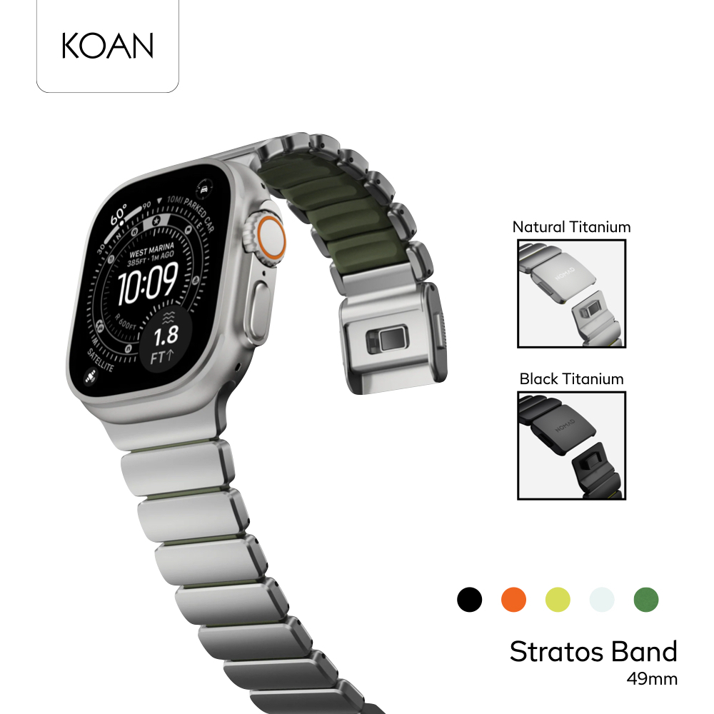 NOMAD สายนาฬิกา Stratos Band FKM ขนาด 49mm ใช้สำหรับ Apple Watch