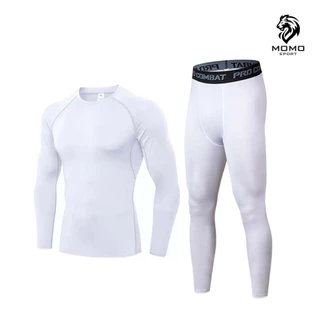 เสื้อรัดกล้ามเนื้อเเขนสั้น กางเกงรัดสั้น กางเกงรัดสั้นยาว PROCOMBAT ออกกำลังกาย สำหรับกีฬา ระบายอากาศดี