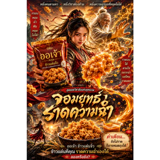 ขนมข้าวแต๋น จิ๋วราดฉ่ำ ถุงใหญ่300กรัม O-CHAO "กรอบทุกคำ..ฉ่ำได้ตามใจ เหมือนพึ่งราดใหม่หน้าร้าน