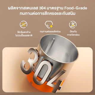 Deerma YM02 เครื่องบดไฟฟ้า เครื่องบดเมล็ดกาแฟ เครื่องบดอเนกประสงค์ 200W สแตนเลส 304 บดละเอียดใน 10 วินาที