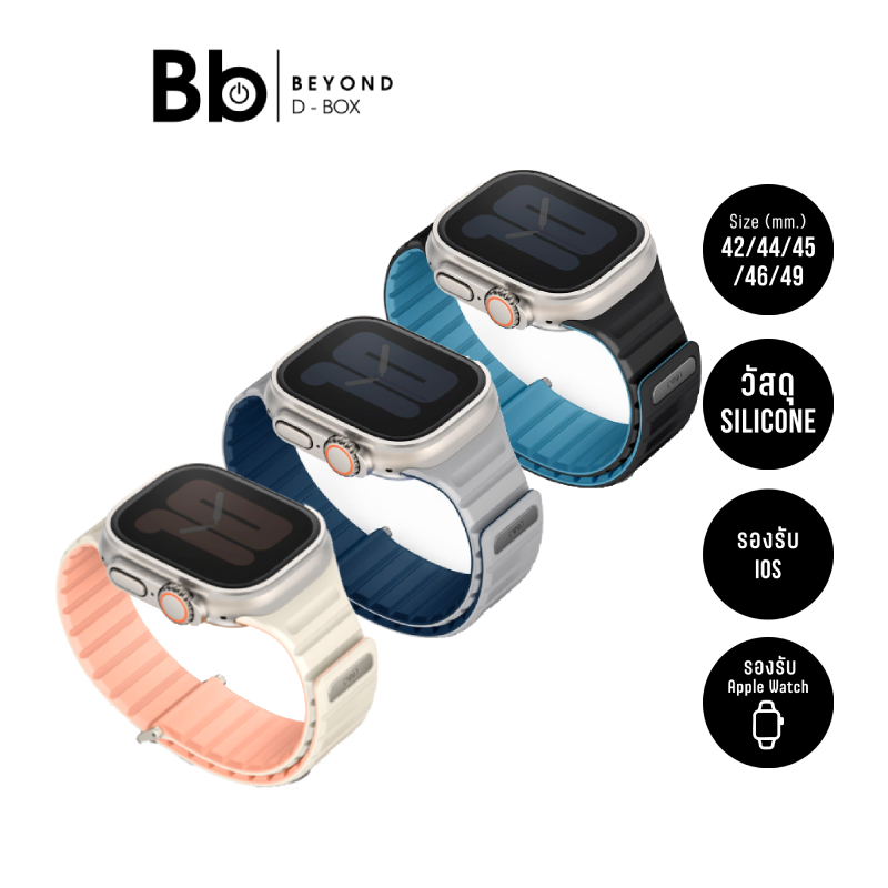 Uniq สาย Apple Watch Strap Series 6,7,8,9,10,Ultra (42/44/45/46/49 mm) Revix Evo Pacf by BB Beyond D-Box