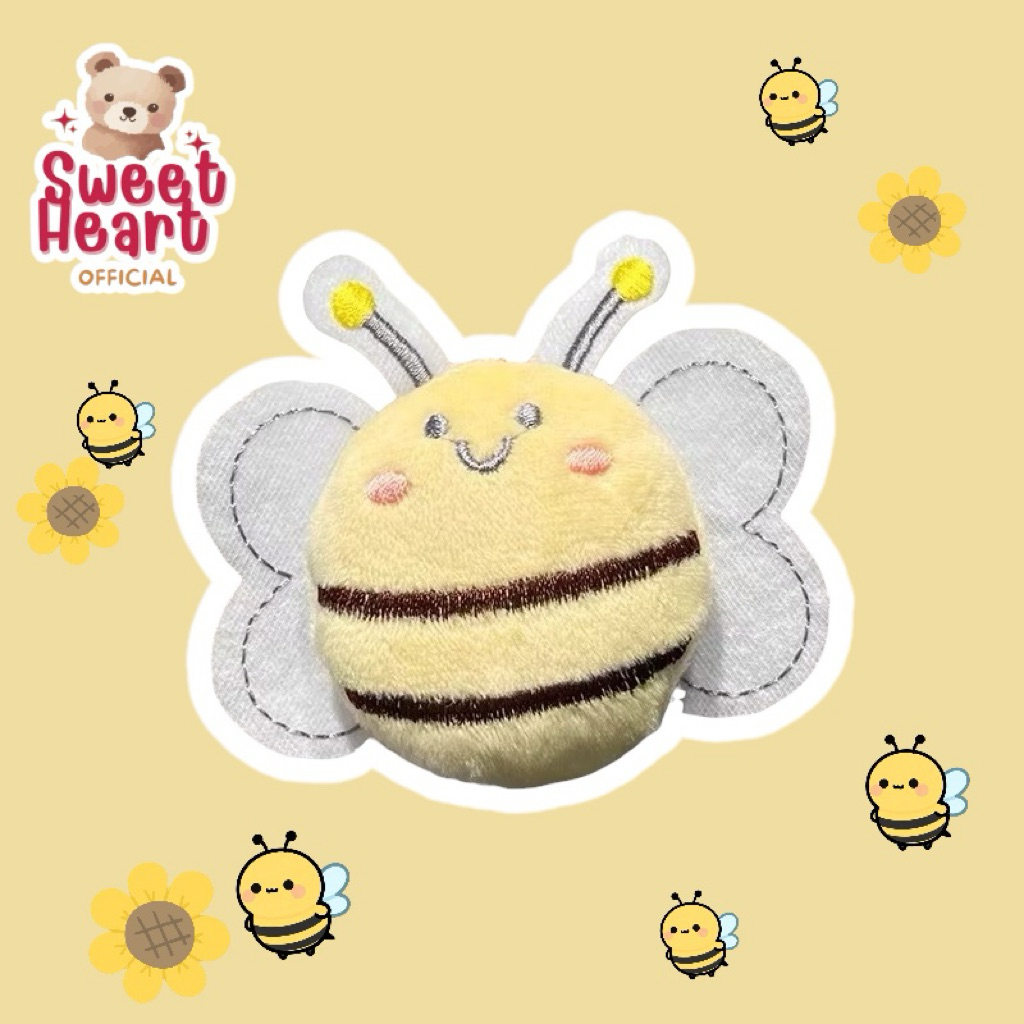 พร้อมส่ง (1ชิ้น) กิ๊บผึ้ง กิ๊บตุ๊กตา กิ๊บน่ารักเกาหลี