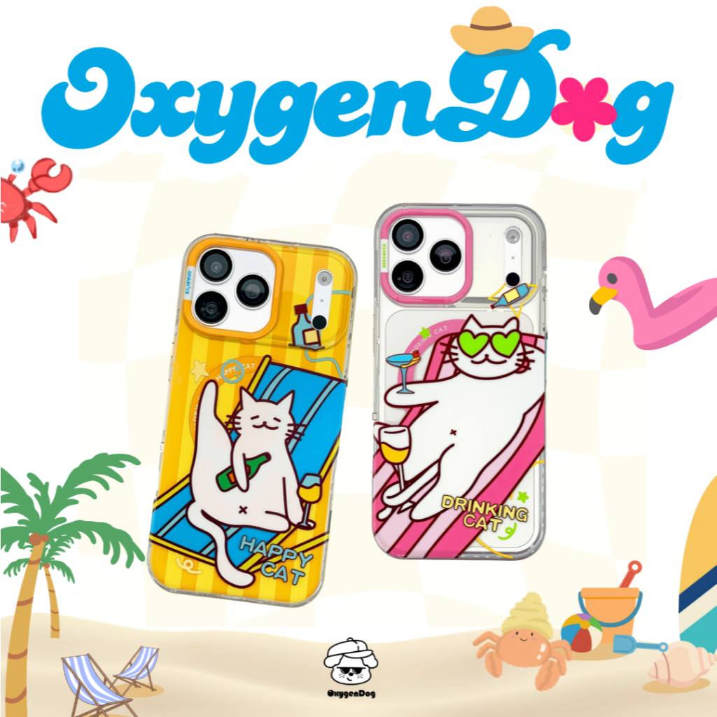Oxygendog case เคสไอโฟน polka dot ดาว For iPhone 17ProMax 17Pro 17 16ProMax 16 15 14 13 ชาร์จไร้สาย