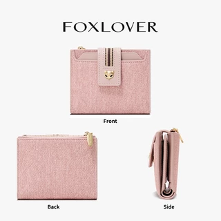 FOXLOVER กระเป๋าสตางค์สั้นผู้หญิง มีช่องใส่บัตร 11 ช่อง สามารถใส่เหรียญ บัตรธนาคาร และรูปถ่ายได้ แถมถุงของขวัญ มีให้เลือ
