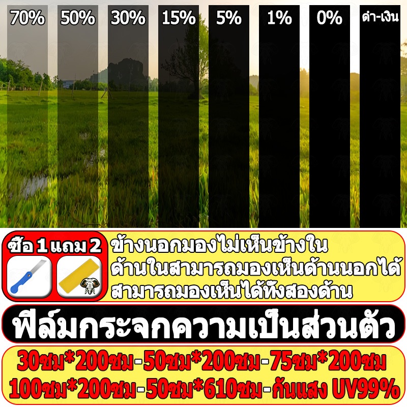 ซื้อ1 แถม3 ฟิล์มติดกระจก ฟิล์มกรองแสง ฟิล์มอาคาร ฟิล์มกรองแสงรถยนต์ ฟิล์มคาร์บอน กันความร้อน แจกเครื่องมือและตัวอย่างฟรี