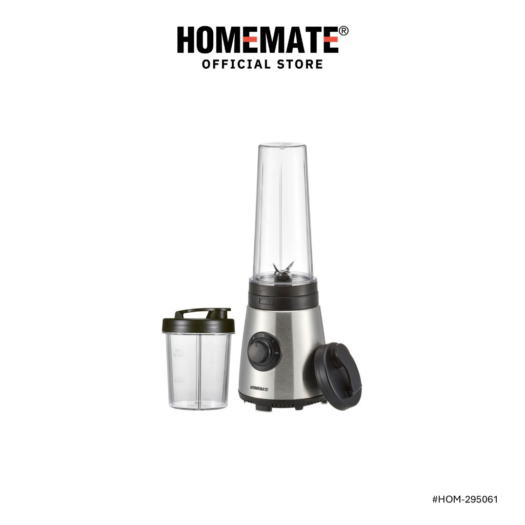 HOMEMATE เครื่องปั่นพกพา 0.6 ลิตร Mix&Go Dual Speed HOM-295061