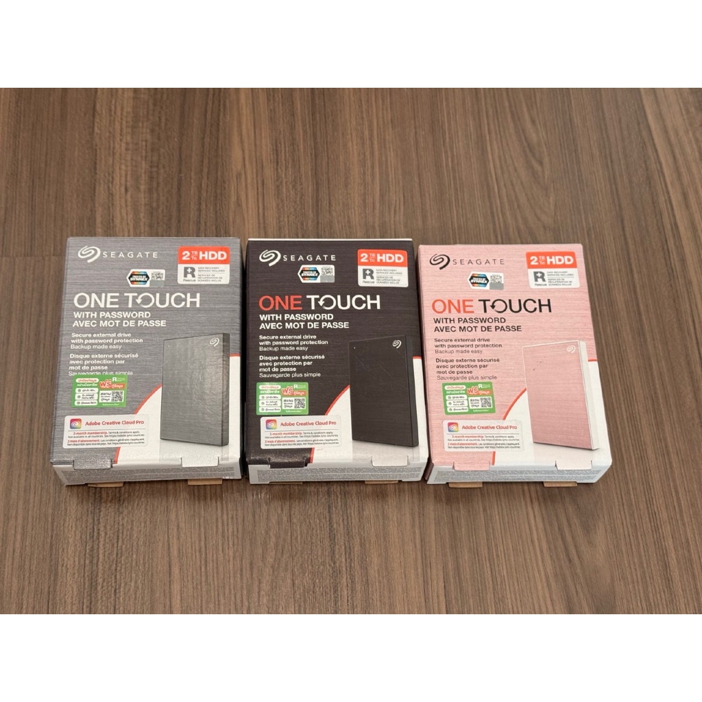 Seagate 2TB One Touch with Password 2.5" USB 3.0 External Harddisk, ฟรีบริการกู้ข้อมูล (STKY200040X)