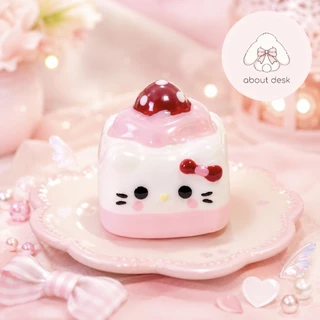 about desk | Sweet Dessert Keycap Handmade Artisan Keycap คีย์แคปเรซิ่นลายขนม คาแรกเตอร์สุดคิ้วท์ Cherry พร้อมส่งจากไทย