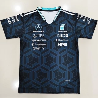 เสื้อF1 เสื้อฟอร์มูล่าวันคอกลมแขนสั้น ทีม ปิโตรนาส #FM0193 พิมพ์ทั้งตัว ไซส์ S-5XL