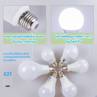 MIMI หลอดไฟ LED Bulb light 5W 7W 9W 12W 15W 18W 24W ใช้ไฟฟ้า220-240V หลอดไฟขั้วเกลียว ขั้ว E27